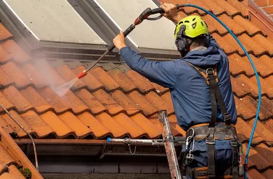 Démoussage et hydrofuge de toiture à Plouguiel